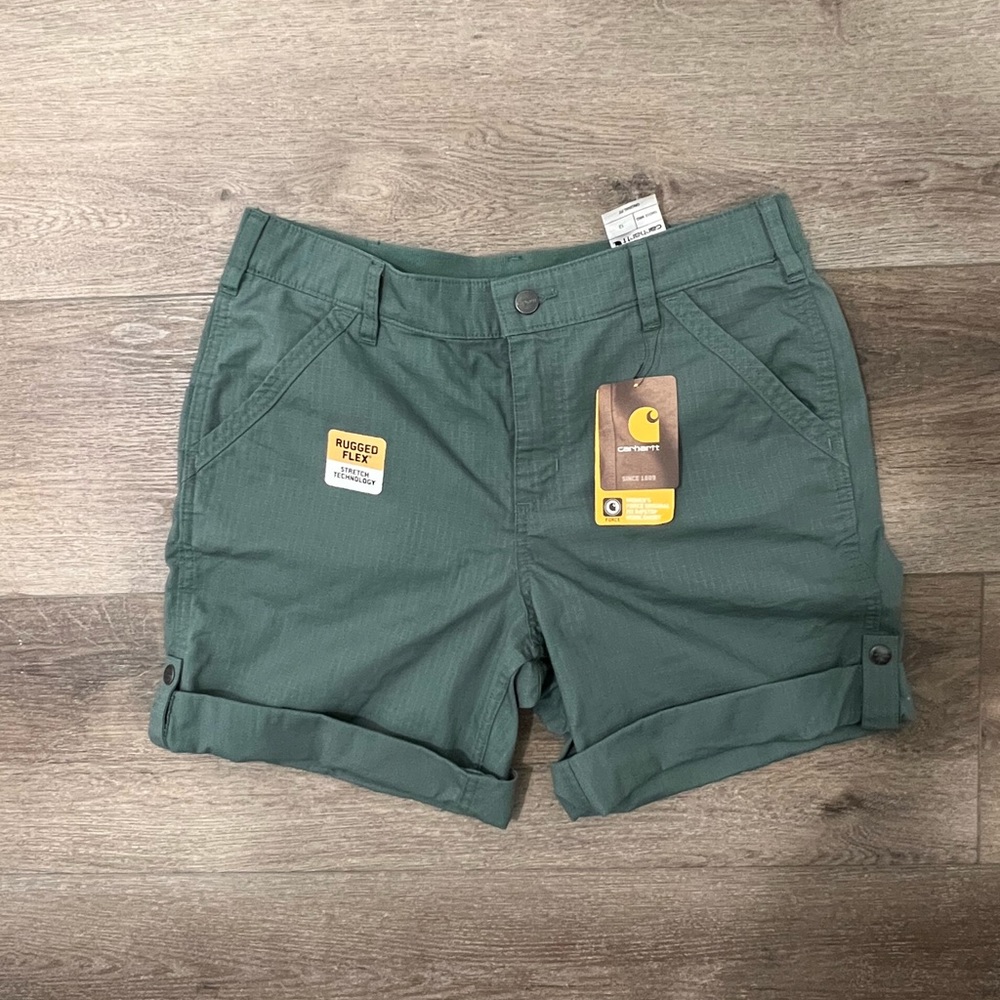 Green Carharrt Cargo Shorts